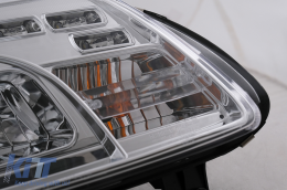 Phares LED DRL pour VW Touran 1T Caddy 03-06 feux de jour chromés-image-6105387