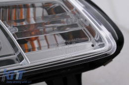 Phares LED DRL pour VW Touran 1T Caddy 03-06 feux de jour chromés-image-6105388