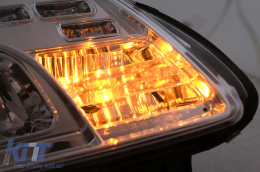 Phares LED DRL pour VW Touran 1T Caddy 03-06 feux de jour chromés-image-6105400