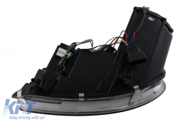 Phares LED DRL pour VW Touran 1T Caddy 03-06 feux de jour chromés-image-6105402
