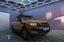 Phares LED Dynamique Affichage démarrage pour Ford Ranger 15-20 LHD Matrix Noir-image-6089078