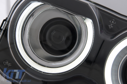 Phares LED pour Dodge Challenger 2015-2023 Noir pour Halogène Headlights Lumières RGB-image-6110365
