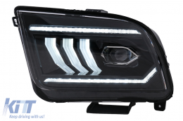 Phares LED pour Ford Mustang V Pre-Facelift 2005-2009 Feux Virage Dynamiques Headlights-image-6107218
