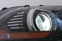 Phares LED pour Ford Mustang VI Facelift 18-2023 Noir Clignotant Dynamique RGB DRL-image-6107457