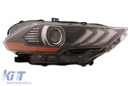 Phares LED pour Ford Mustang VI Facelift 18-2023 Noir Clignotant Dynamique RGB DRL-image-6107458