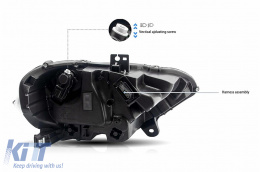 Phares LED pour Ford Mustang VI Facelift 18-2023 Noir Clignotant Dynamique RGB DRL-image-6107560