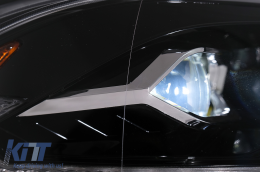 Phares LED pour Ford Mustang VI Facelift 2018-2023 Noir Double Projecteur Dynamique-image-6107439