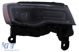 Phares LED pour Jeep Grand Cherokee IV WK2 Facelift 2014-2020 Feux Clignotant Dynamiques-image-6110608
