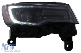 Phares LED pour Jeep Grand Cherokee IV WK2 Facelift 2014-2020 Feux Clignotant Dynamiques-image-6110621