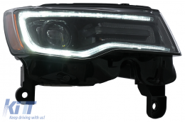 Phares LED pour Jeep Grand Cherokee IV WK2 Facelift 2014-2020 Feux Clignotant Dynamiques-image-6110623