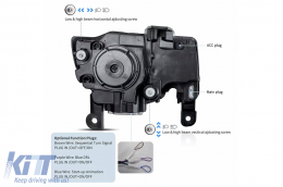 Phares LED pour Jeep Grand Cherokee IV WK2 Facelift 2014-2020 Feux Clignotant Dynamiques-image-6110745