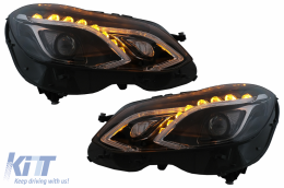 Phares LED pour Mercedes Classe E W212 2009-2012 Facelift Design-image-6100110