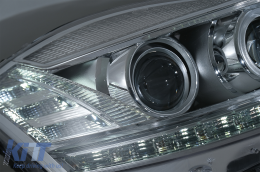 Phares LED pour Mercedes S W221 2005-2009 Facelift Look Dynamique Tournant Lumières-image-6081108