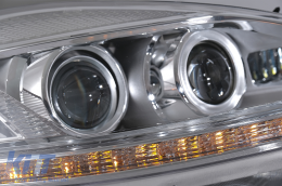 Phares LED pour Mercedes S W221 2005-2009 Facelift Look Dynamique Tournant Lumières-image-6081111
