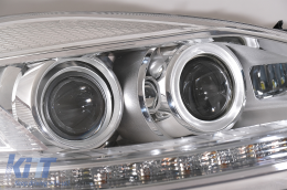Phares LED pour Mercedes S W221 2005-2009 Facelift Look Dynamique Tournant Lumières-image-6081119