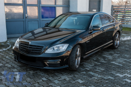 Phares LED pour Mercedes S W221 2005-2009 Facelift Look Dynamique Tournant Lumières-image-6081128