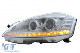 Phares LED pour MERCEDES W221 Classe S 2005-2009 Facelift Look LHD-image-6074993