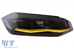 Phares LED pour VW Polo AW MK6 2018-2020 Feux Dynamique Séquentiel Clignotants-image-6082619