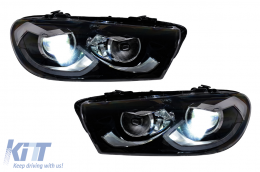 Phares LED pour VW Scirocco 137 2008-2014 Clignotants Dynamiques Noir Headlights-image-6211465