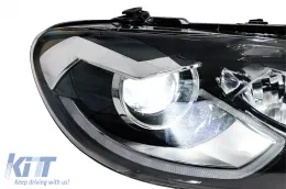 Phares LED pour VW Scirocco 137 2008-2014 Clignotants Dynamiques Noir Headlights-image-6211466