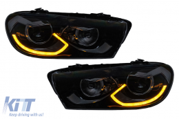 Phares LED pour VW Scirocco 137 2008-2014 Clignotants Dynamiques Noir Headlights-image-6211469