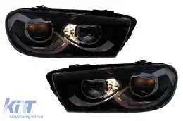 Phares LED pour VW Scirocco 137 2008-2014 Clignotants Dynamiques Noir Headlights-image-6211473