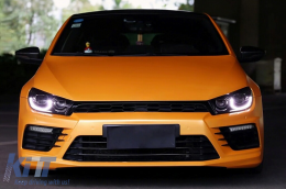 Phares LED pour VW Scirocco 137 2008-2014 Clignotants Dynamiques Noir Headlights-image-6211515