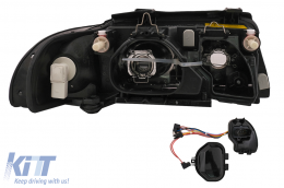 Phares pour Audi A4 B5 Facelift 1999-2000 Chrome Avant Limousine Headlights-image-6099098