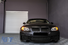 Phares pour BMW 3 E90 E91 03.05-08.08 Angel Eyes 2 Halo Jantes-image-6082829