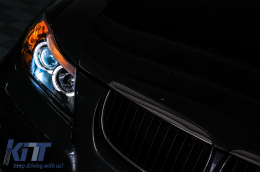 Phares pour BMW 3 E90 E91 03.05-08.08 Angel Eyes 2 Halo Jantes-image-6082835