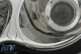 Phares pour Mercedes Classe C W203 07.2000-03.2004 Halogènes Chromé H7 Headlights-image-6107752