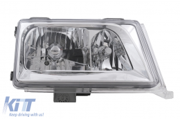 Phares pour Mercedes Classe E W124 S124 C124 A124 01.1985-04.1993 Chrome H3 H4-image-6106584