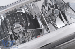 Phares pour Mercedes Classe E W124 S124 C124 A124 01.1985-04.1993 Chrome H3 H4-image-6106585