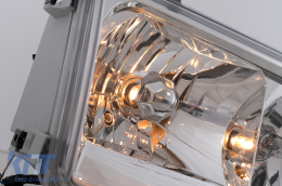 Phares pour Mercedes Classe E W124 S124 C124 A124 01.1985-04.1993 Chrome H3 H4-image-6106589