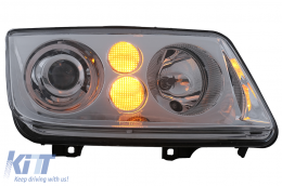 Phares pour VW Bora 09.1998-07.2005 Clignotant Chromés-image-6093504