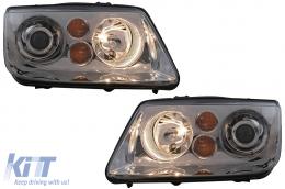 Phares pour VW Bora 09.1998-07.2005 Clignotant Chromés-image-6093513