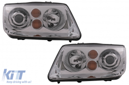 Phares pour VW Bora 09.1998-07.2005 Clignotant Chromés-image-6093517