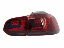 Phares pour VW Golf 6 VI 08-13 Golf 7 3D LED DRL U-Design GTI Feux R20 Look-image-6021137