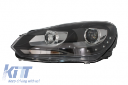 Phares pour VW Golf 6 VI 2008-2012 LED DRL DAYLIGHT GTI Look-image-6015017