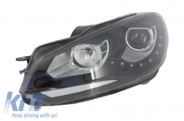 Phares pour VW Golf 6 VI 2008-2012 LED DRL DAYLIGHT GTI Look-image-6015018
