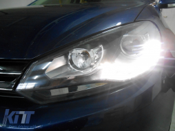 Phares pour VW Golf 6 VI 2008-2012 LED DRL DAYLIGHT GTI Look-image-6075163