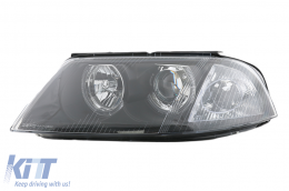 Phares pour VW Passat 3BG B5 09.2000-03.2005 2 Jantes Halo Noir-image-6090613