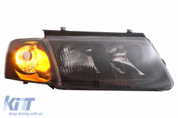 Phares pour VW Passat B5 3B 11.1996-08.2000 Noir LHD-image-6087064