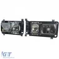 Phares rectangulaires Karat Phares doubles fumée noire adaptés pour VW Bus T3 80-92-image-6200872