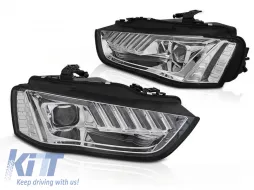 image-9-PHARES XENON LED CHROME SEQ adaptés pour AUDI A4 B8 12-15