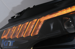 Phares Xénon LED DRL pour AUDI A4 B8.5 Facelift 12-15 Signal dynamique Noir-image-6099985