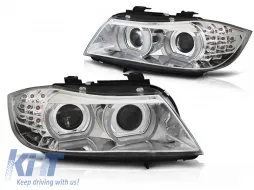 image-21-PHARES XENON YEUX D'ANGE LED DRL CHROME adaptés pour BMW E90/E91 09-11