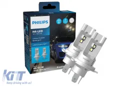 image-3-Philips Ultinon Pro6000 Boost H4 LED-Lampe 12V 18W 5800K Auto Moto 2 Stück Sockel P43t-38