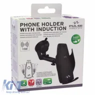 Phone Holder Automatic With Wireless Charger With Suction Cup Pulse Mobile CARHL14-image-6315570