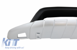 Piastre paramotore fuoristrada per VW Touareg 7P MK2 10-14 argento nero-image-6034247